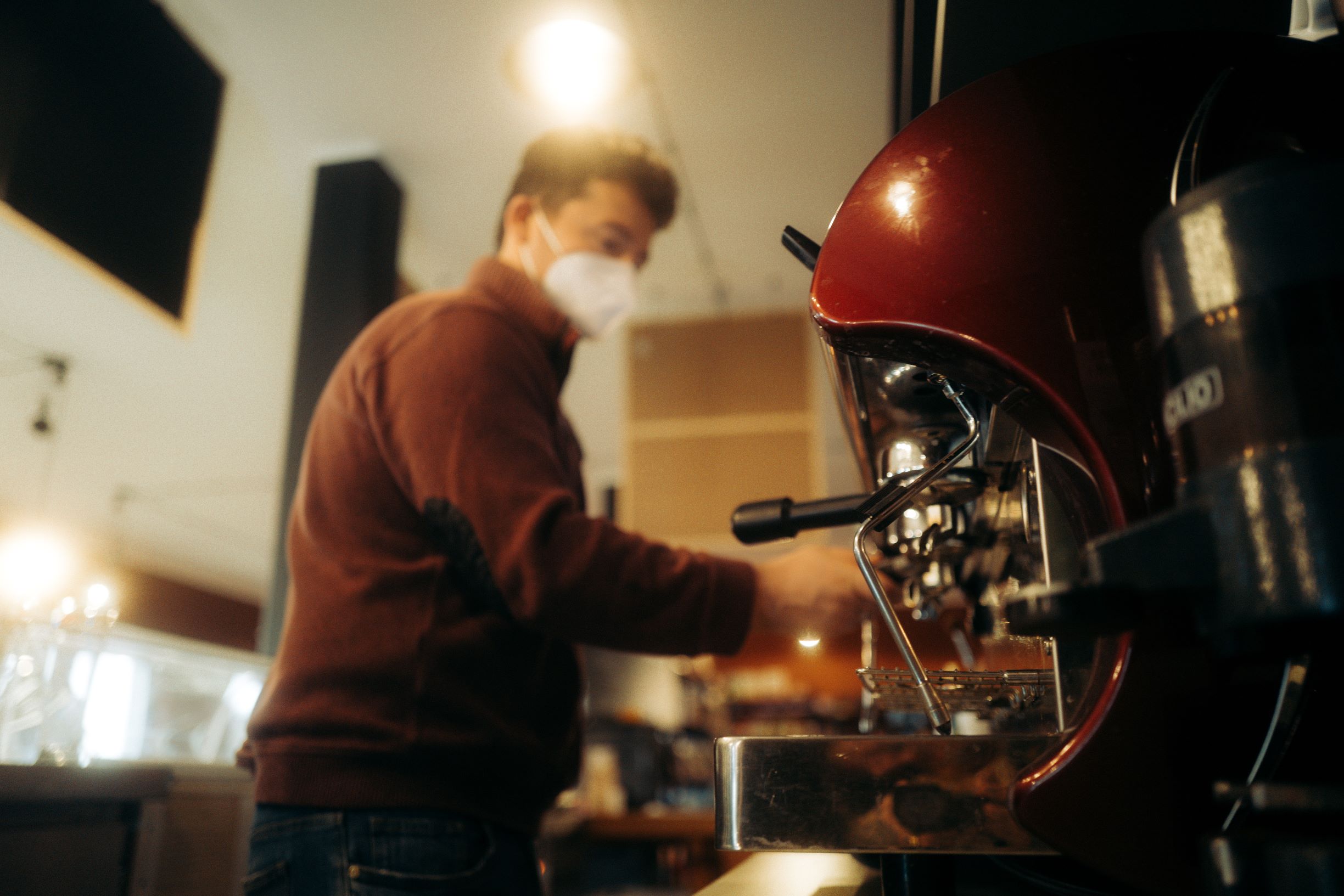 Kaffeemaschine in der Brasserie